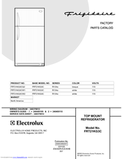 Frigidaire FRT21KG3CW1 Factory Parts Catalog