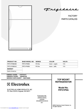 Frigidaire FRT21P6A Factory Parts Catalog