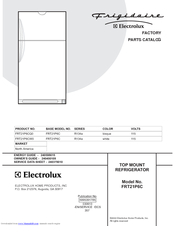 Frigidaire FRT21P6CW0 Factory Parts Catalog