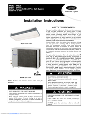 Carrier 40QAC Installation Instructions Manual