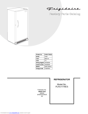 Frigidaire PLRU1778ES4 Factory Parts Catalog