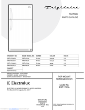 Frigidaire FRT17B3A Factory Parts Catalog