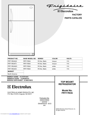 Frigidaire FRT17B3A Factory Parts Catalog