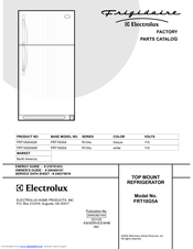 Frigidaire FRT18G5A Factory Parts Catalog