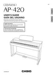 Casio Celviano AP-420 User Manual