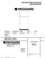 Frigidaire FRT18INLH Factory Parts Catalog