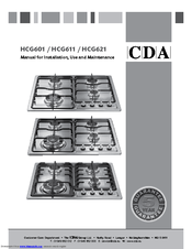 CDA HCG611 for Manual For Installation, Use And Maintenance