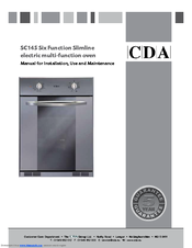 CDA SC145 for Manual For Installation, Use And Maintenance
