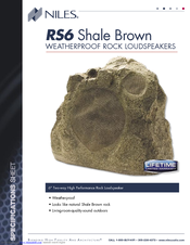 Niles RS6 Shale Brown Specification Sheet