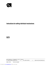 Duerkopp Adler 523 Instructions Manual