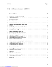 Duerkopp Adler 577-1111 Installation Instructions Manual