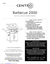 Centro Barbecue 2000 Safe use, care and assembly manua Manual