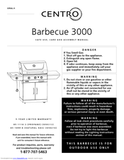 Centro Barbecue 3000 Safe Use, Care And Assembly Manual