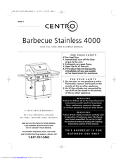 Centro Barbecue Stainless 4000 Safe Use, Care And Assembly Manual