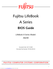 Fujitsu Lifebook A6230 Bios Manual