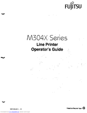 Fujitsu M304X series Operator's Manual
