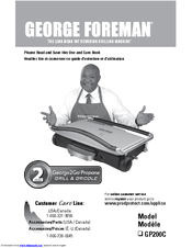 George Foreman GP200C Instruction Manual