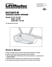 Chamberlain 2220 1/2 HP Owner's Manual