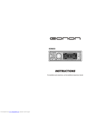 Eonon E0823 Instructions Manual
