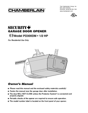 Chamberlain Security+ PD300DM Owner's Manual
