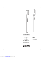Hanna Instruments HI 4015 Instruction Manual