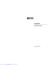 Hanna Instruments HI 504910 Instruction Manual