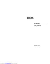 Hanna Instruments HI 504903 Instruction Manual