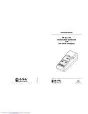 Hanna Instruments HI 83746 Instruction Manual