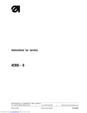 Duerkopp Adler 4280i-6 Instructions For Service Manual