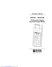 Hanna Instruments HI 9141 Instruction Manual