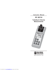 Hanna Instruments HI 93114 Instruction Manual