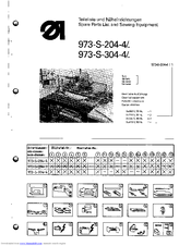 Duerkopp Adler 973-S-304-4/. Spare Parts