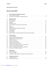 Duerkopp Adler N291 Service Manual