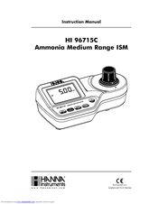 Hanna Instruments HI 96715C Instruction Manual