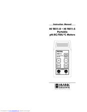 Hanna Instruments HI 9811-0 Instruction Manual