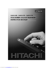 Hitachi C28W410SN Instruction Manual