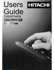 Hitachi D36WF840N Instruction Manual