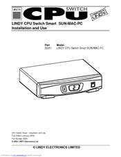 Lindy 32251  and use Installation And Use Manual