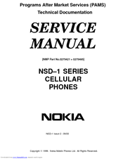 Nokia NSD-1 SERIES Service Manual