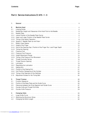 Duerkopp Adler 975-1-5 Service Instructions Manual