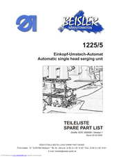 Beisler 1225/5 Spare Parts
