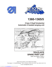 Beisler 1365/5 Spare Parts