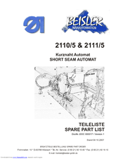 Beisler 2111/5 Spare Parts
