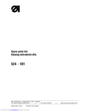Duerkopp Adler 524-101 Spare Parts