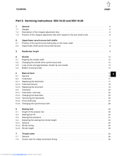 Duerkopp Adler 550-16-26 Service Instructions Manual