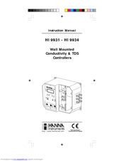 Hanna Instruments HI 9931 Instruction Manual