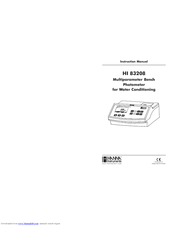 Hanna Instruments HI 83208 Instruction Manual