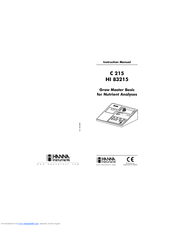 Hanna Instruments C 215 Instruction Manual