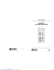Hanna Instruments HI 95721C Instruction Manual