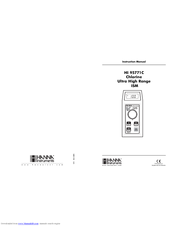 Hanna Instruments HI 95771C Instruction Manual
